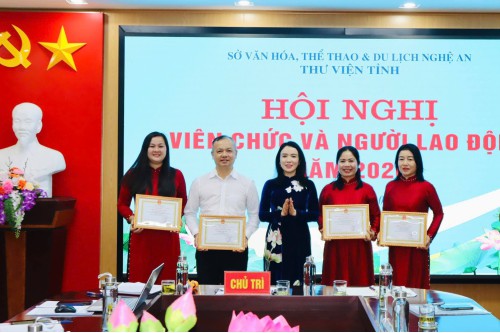 THƯ VIÊN TỈNH NGHỆ AN TỔ CHỨC HỘI NGHỊ VIÊN CHỨC, NGƯỜI LAO ĐỘNG NĂM 2026